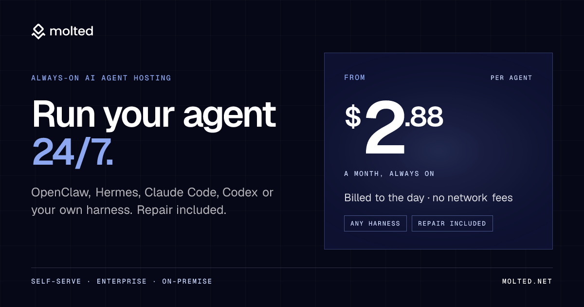 Molted | The managed operating environment for autonomous agents